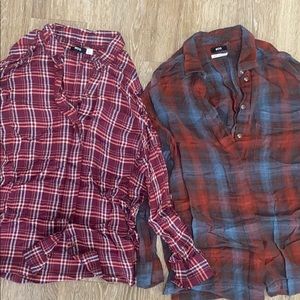 Two Urban Outfitters flannels (TWO for $15)